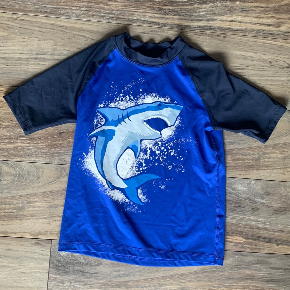 Kids Shark Swim Shirt - Picture 1 of 5